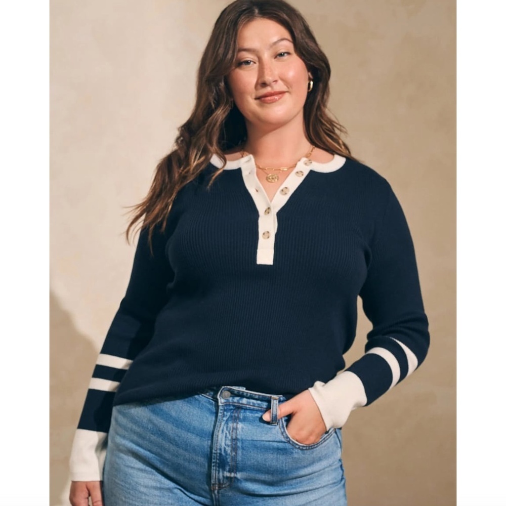 Faherty Mikki Henley in Coastal Colorblock